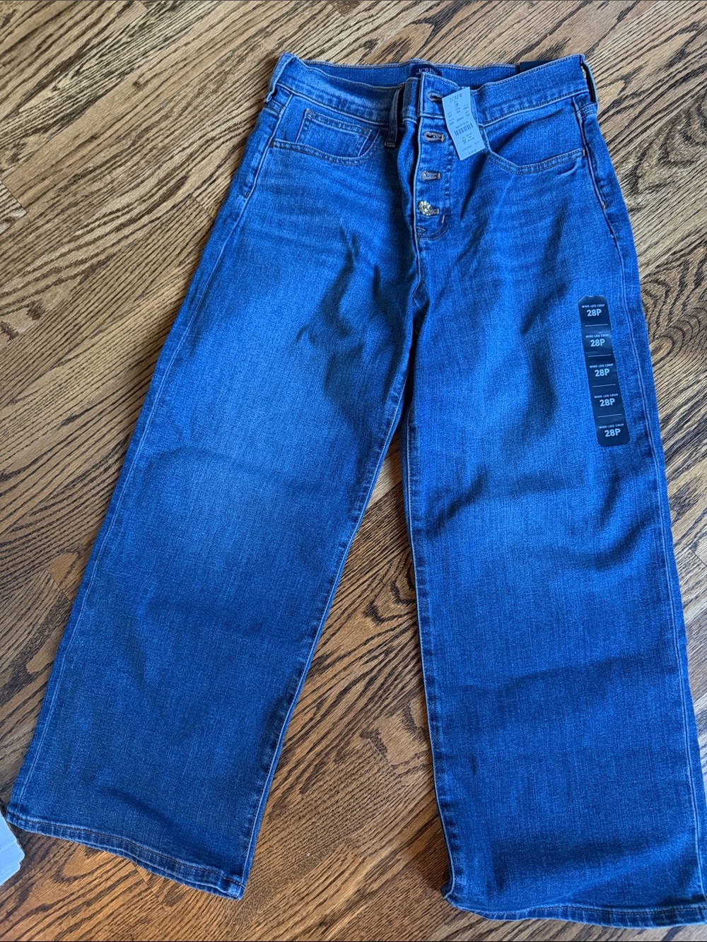 JCrew Wide Leg Crop Jeans Size 28P. Brand new with tags